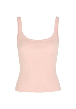 alice + olivia Shana ribbed-knit tank top - Pink