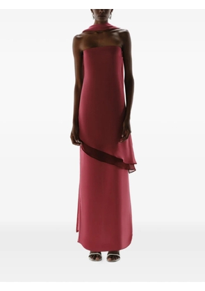 Baobab strapless scarf-detail dress - Red