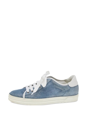 Tod's glitter suede sneakers - Blue