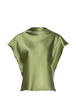 Tanya Taylor Adrien cowl-neck top - Green