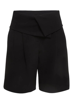 Max Mara Pre-owned high-waisted pleated shorts - Black