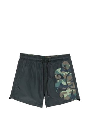 Sundek logo-print swim shorts - Green
