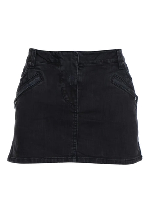 Pierre Balmain zip-pockets mini skirt - Black