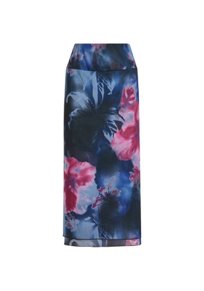 Free People Sunset floral-print skirt - Blue