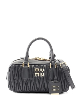 Miu Miu Pre-Owned 2010s Matelassé tote bag - Black