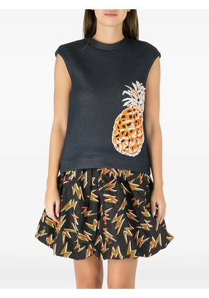 MSGM graphic-print T-shirt - Blue