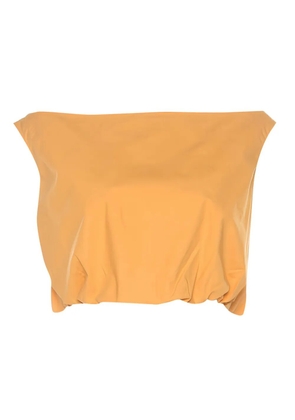 Ferragamo Pre-Owned bateau-neckline crop top - Orange