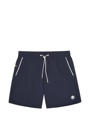 Jonsen Island piped-trim drawstring shorts - Blue