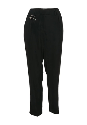Versus Pre-Owned safety pin-detail trousers - Black