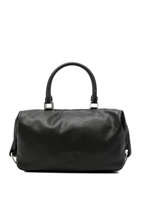 Marge Sherwood logo-embossed leather tote bag - Black