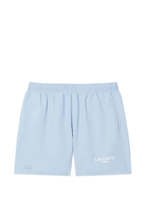 Lacoste logo-print elasticated-waist swim shorts - Blue