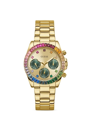 GUESS USA crystal 36mm watch - Gold