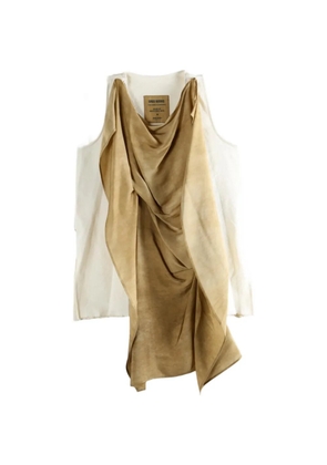Uma Wang draped Taylor top - Brown