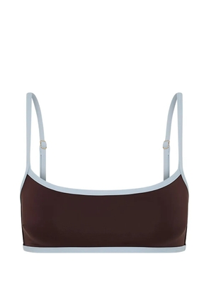 Myra Swim Desi contrasting bikini top - Brown