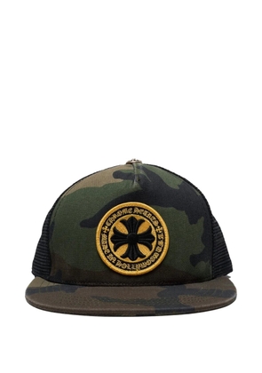 Chrome Hearts camouflage-print logo-patch baseball cap - Green