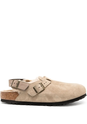 Birkenstock Boston suede sandals - Neutrals