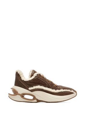 Michael Kors Toni leather sneakers - Brown