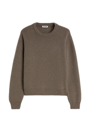 Jil Sander rib-knit wool sweater - Brown