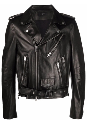 AMIRI leather biker jacket - Black