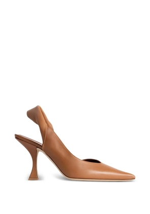 BY FAR Yasha twisted slingback pumps - Brown