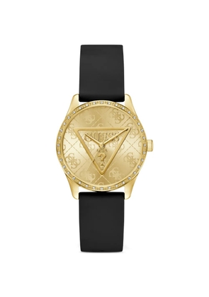 GUESS USA triangle-logo 36mm watch - Gold
