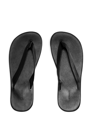 Auralee soft leather sandals - Black