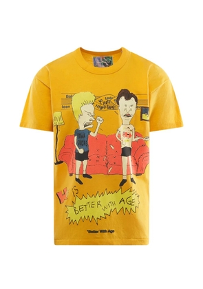 Better with Age graphic-print T-shirt - Yellow