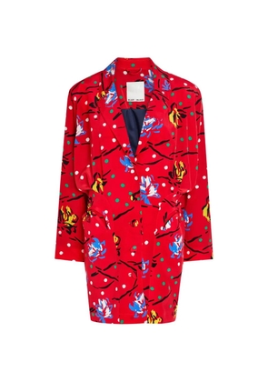 Blazé Milano floral-print mini dress - Red