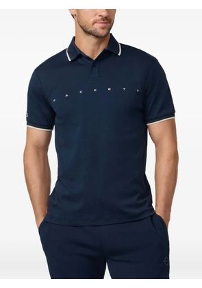 Hackett logo-print short-sleeve polo shirt - Blue