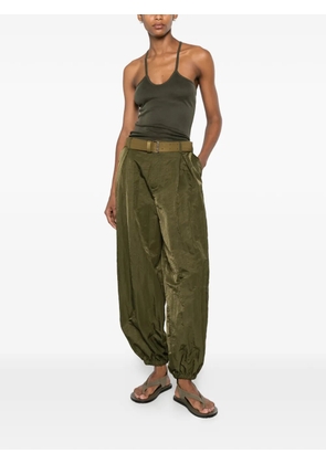 IMPERIAL belted pleated trousers - Green
