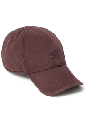 Miu Miu Drill baseball cap - Red