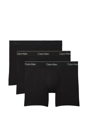 Calvin Klein logo-waistband boxers set (set of three) - Black