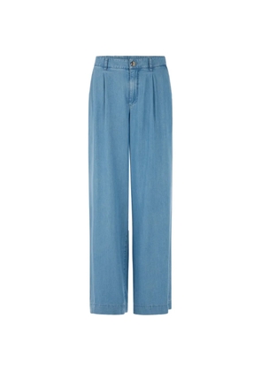 MARCCAIN Wichita ‘Rethink Together’ pleated wide-leg jeans - Blue