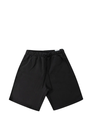 Jordan logo-detail fleece shorts - Black