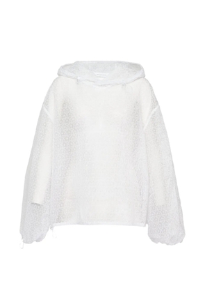 Cecilie Bahnsen Shila Windflower floral-embroidered hoodie - White
