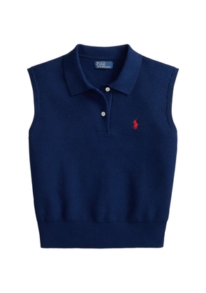 Polo Ralph Lauren cropped sleeveless sweater - Blue