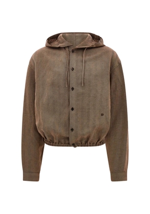 Ferragamo hooded lightweight blouson - Brown