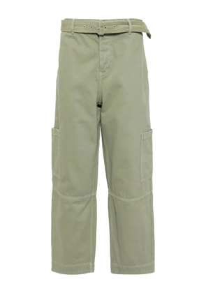 Maison Kitsuné belted utility pants - Green