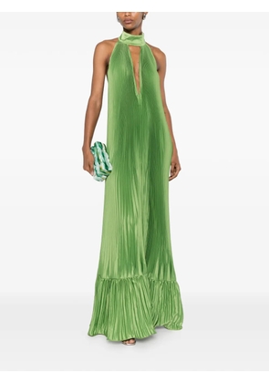 L'IDÉE Libertie pleated maxi dress - Green