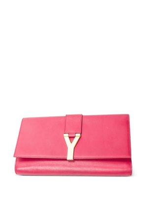 Saint Laurent Pre-Owned Ligne Y clutch bag - Pink