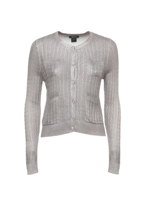Avant Toi cable-knit cardigan - Grey