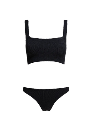 Hunza G Xandra crinkle-effect bikini - Black
