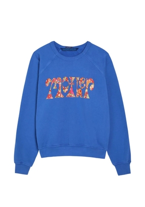 MOTHER floral-print raglan-sleeve sweatshirt - Blue