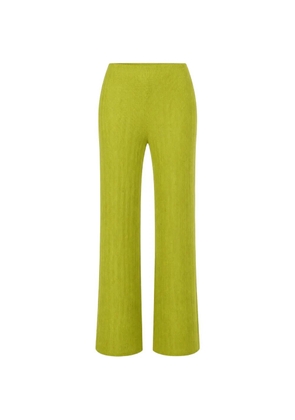 Tibi Corbit plissé trousers - Green