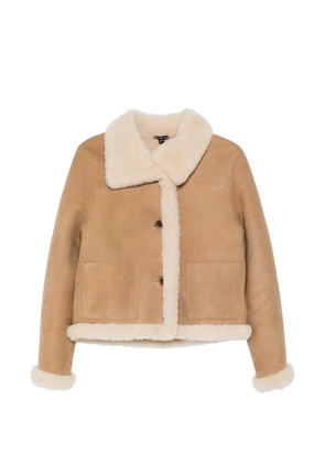 James Perse cropped shearling jacket - Neutrals