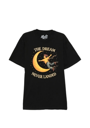 Melt graphic-print crew-neck T-shirt - Black