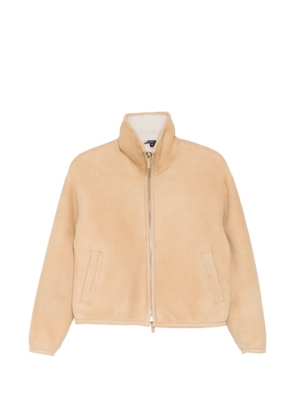 James Perse suede shearling jacket - Neutrals
