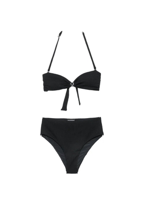 Emporio Armani logo-plaque bikini - Black