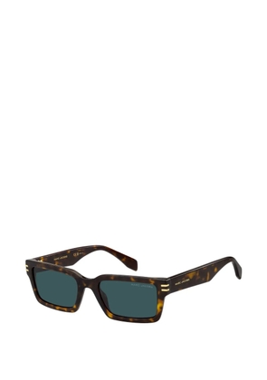 Marc Jacobs Eyewear tortoiseshell-effect rectangle-frame sunglasses - Brown