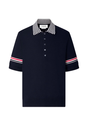 Thom Browne RWB Armband sailboat polo shirt - Blue